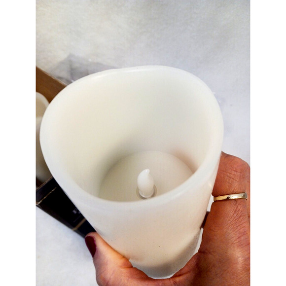 3 PROGRAMMABLE Flameless Candles Vanilla Candles 4 Hour Set Wax flickering flame - Picture 9 of 16